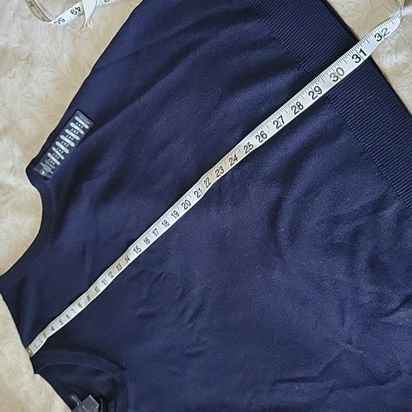 Hart Schaffner Marx Fine Merino Wool Sweater Vest Tall Man Navy Blue XLT 2XT NWT - Picture 14 of 15